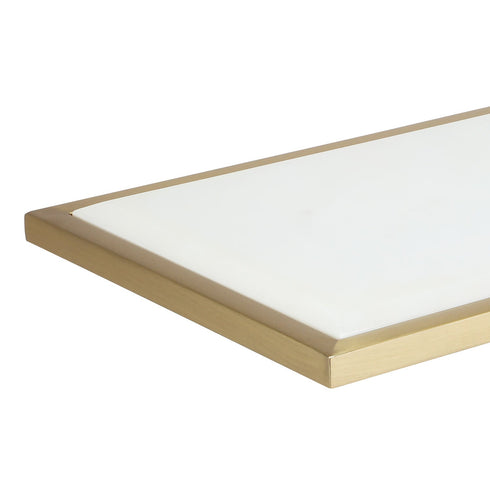 Mila Sofa Table Gold - White Marble